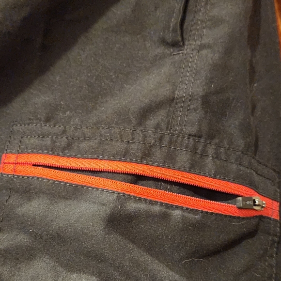 Speedo Swim Trunks Black with Red Accents Board Shorts - Picture 3 of 9